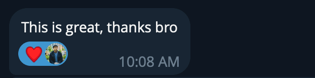 Client approval message reading: This is great, thanks bro
